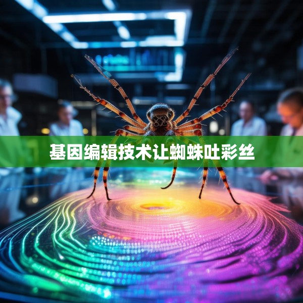 基因编辑技术让蜘蛛吐彩丝