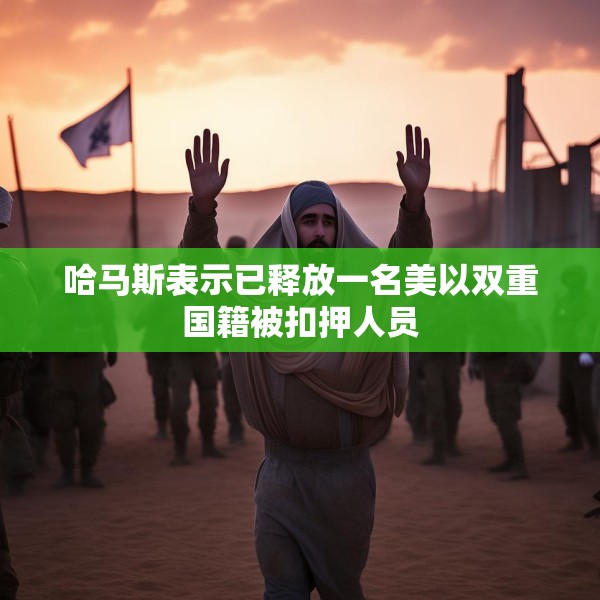 哈马斯表示已释放一名美以双重国籍被扣押人员