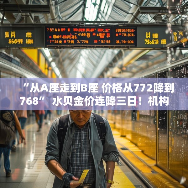 “从A座走到B座 价格从772降到768” 水贝金价连降三日！机构调整预期