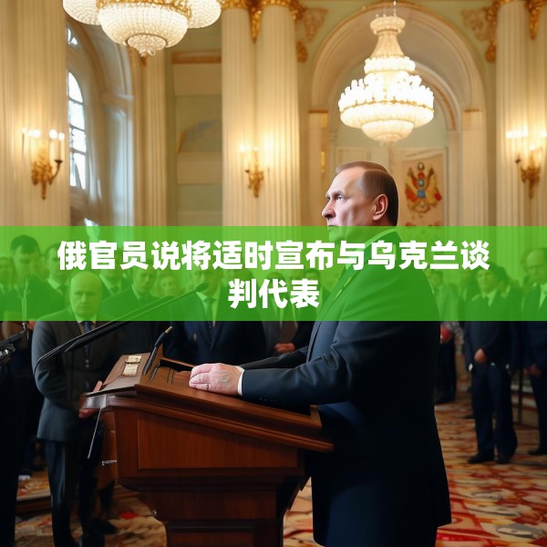 俄官员说将适时宣布与乌克兰谈判代表