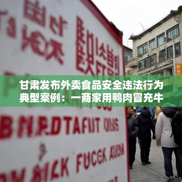 甘肃发布外卖食品安全违法行为典型案例：一商家用鸭肉冒充牛肉被罚