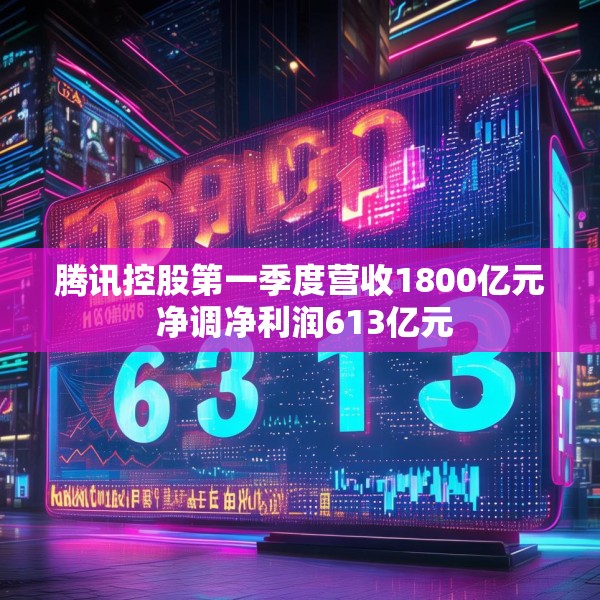 腾讯控股第一季度营收1800亿元 净调净利润613亿元