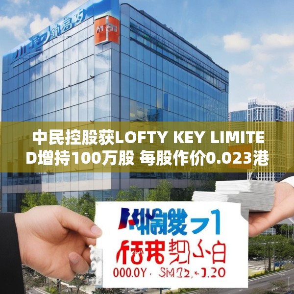 中民控股获LOFTY KEY LIMITED增持100万股 每股作价0.023港元