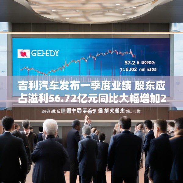 吉利汽车发布一季度业绩 股东应占溢利56.72亿元同比大幅增加263.59%