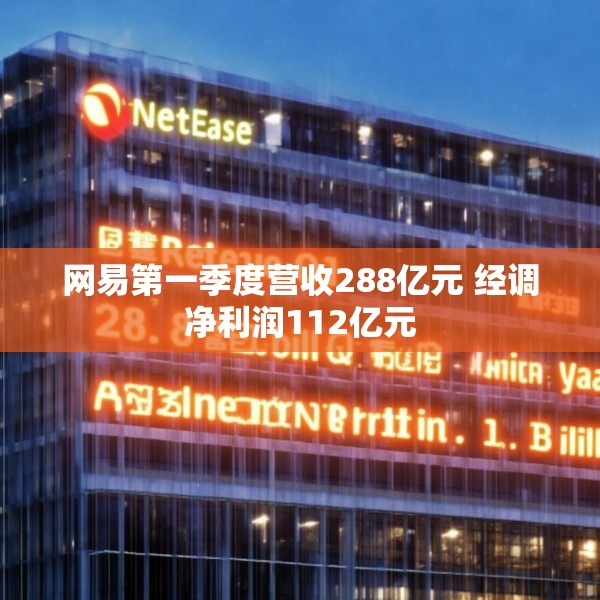网易第一季度营收288亿元 经调净利润112亿元