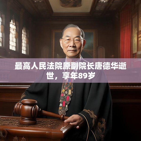 最高人民法院原副院长唐德华逝世，享年89岁