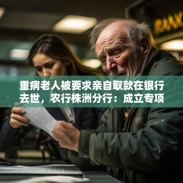 重病老人被要求亲自取款在银行去世，农行株洲分行：成立专项工作组、配合警方调查