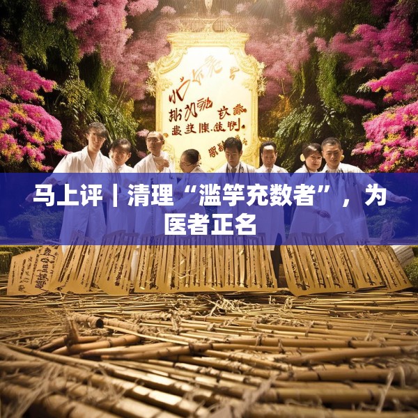 马上评｜清理“滥竽充数者”，为医者正名