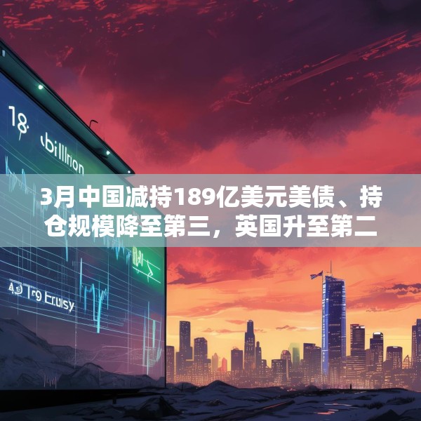 3月中国减持189亿美元美债、持仓规模降至第三，英国升至第二