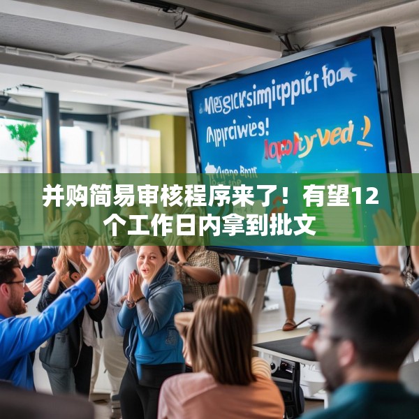 并购简易审核程序来了！有望12个工作日内拿到批文