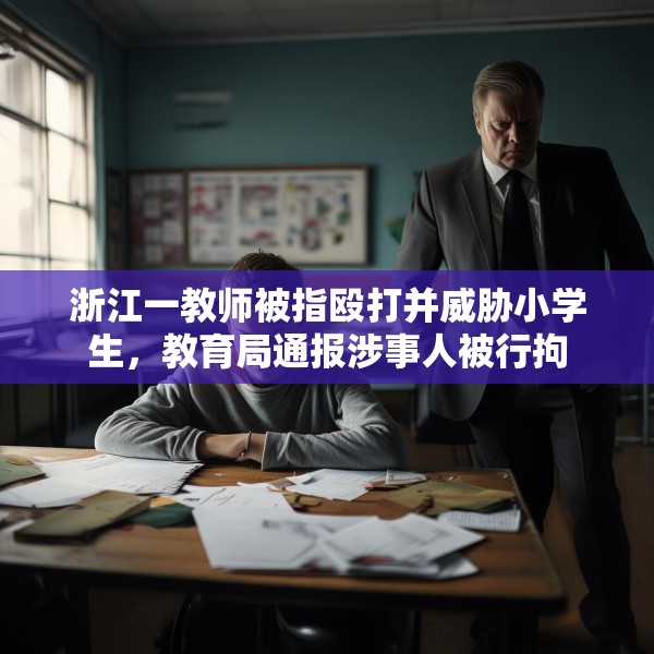 浙江一教师被指殴打并威胁小学生，教育局通报涉事人被行拘