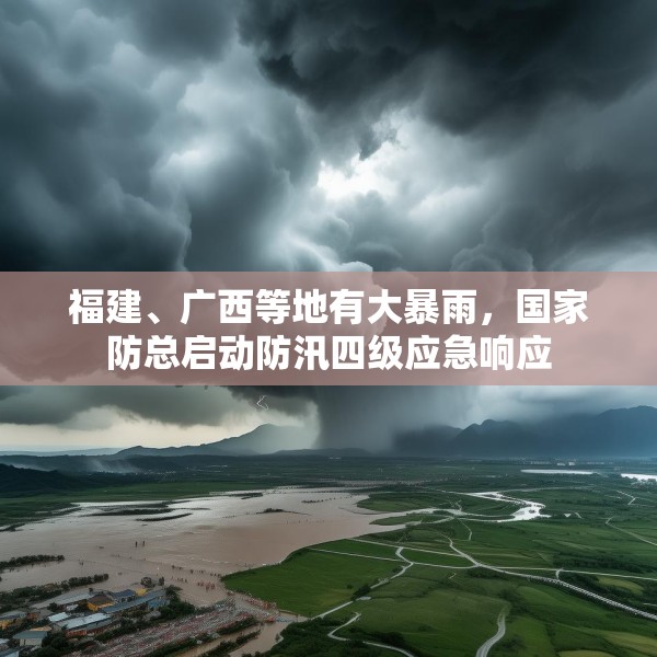 福建、广西等地有大暴雨，国家防总启动防汛四级应急响应