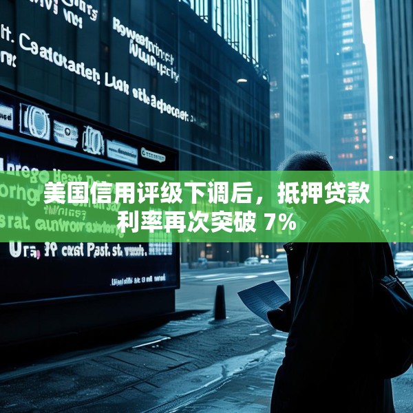 美国信用评级下调后，抵押贷款利率再次突破 7%