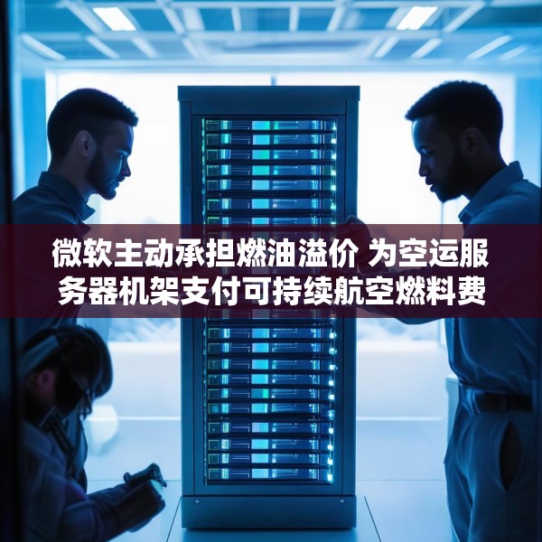 微软主动承担燃油溢价 为空运服务器机架支付可持续航空燃料费用
