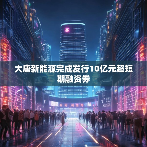 大唐新能源完成发行10亿元超短期融资券