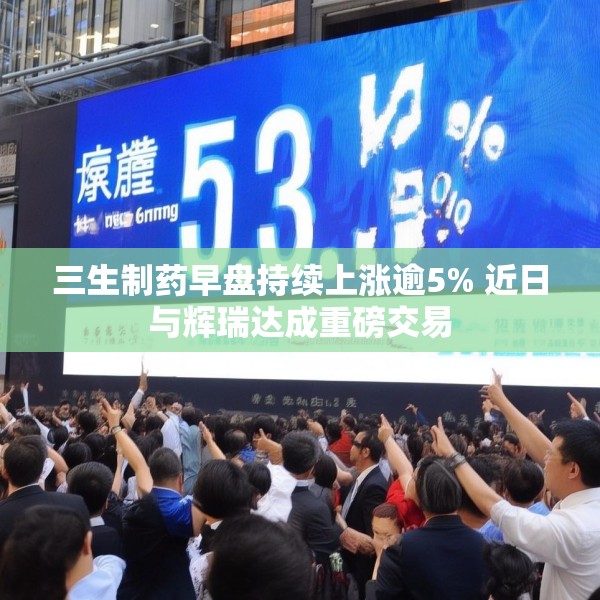 三生制药早盘持续上涨逾5% 近日与辉瑞达成重磅交易