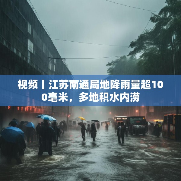 视频丨江苏南通局地降雨量超100毫米，多地积水内涝