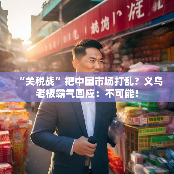 “关税战”把中国市场打乱？义乌老板霸气回应：不可能！