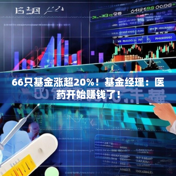 66只基金涨超20%！基金经理：医药开始赚钱了！