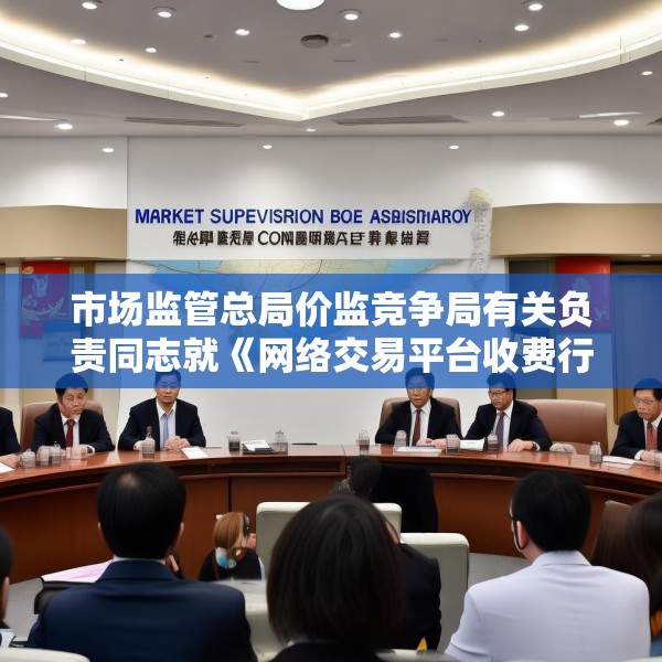 市场监管总局价监竞争局有关负责同志就《网络交易平台收费行为合规指南（征求意见稿）》答记者问
