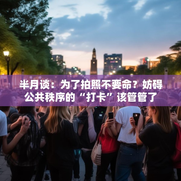 半月谈：为了拍照不要命？妨碍公共秩序的“打卡”该管管了