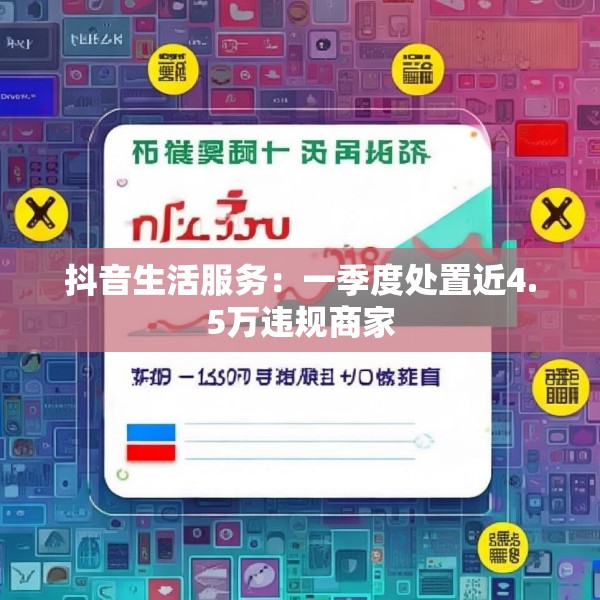 抖音生活服务：一季度处置近4.5万违规商家