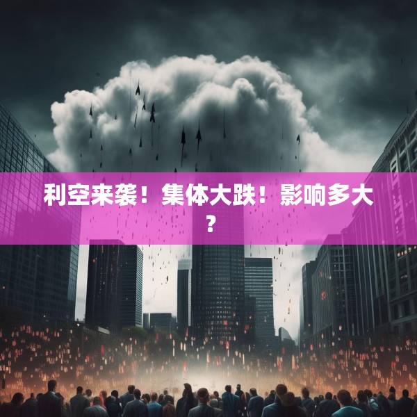 利空来袭！集体大跌！影响多大？