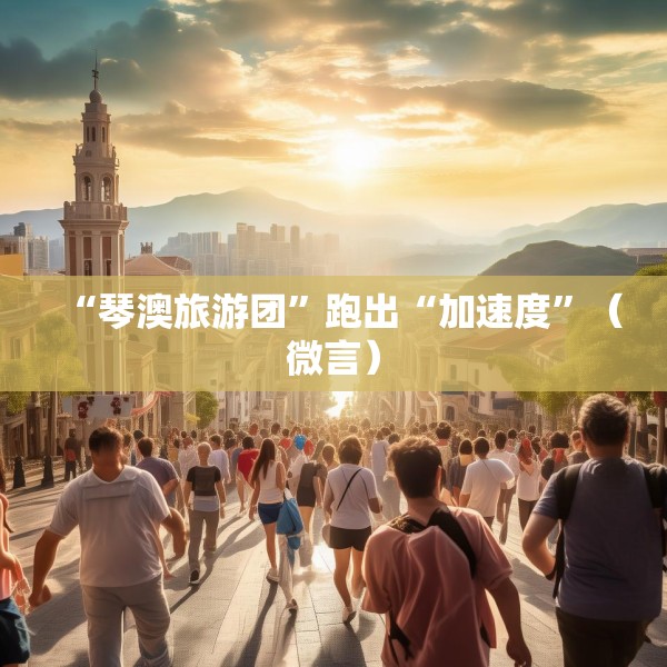 “琴澳旅游团”跑出“加速度”（微言）