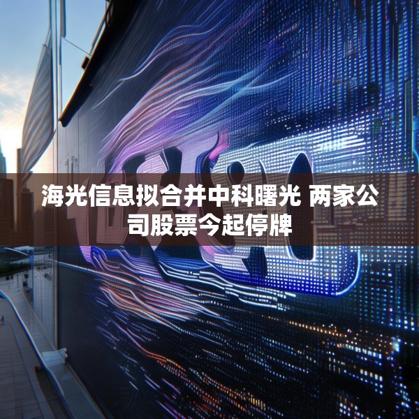 海光信息拟合并中科曙光 两家公司股票今起停牌