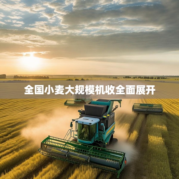 全国小麦大规模机收全面展开