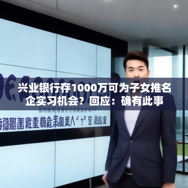 兴业银行存1000万可为子女推名企实习机会？回应：确有此事