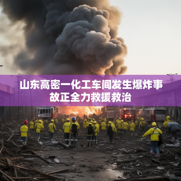 山东高密一化工车间发生爆炸事故正全力救援救治