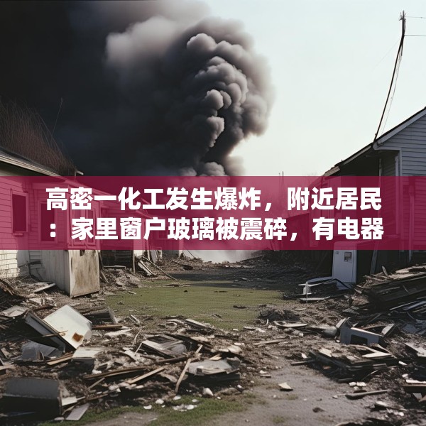 高密一化工发生爆炸，附近居民：家里窗户玻璃被震碎，有电器被震出屋外
