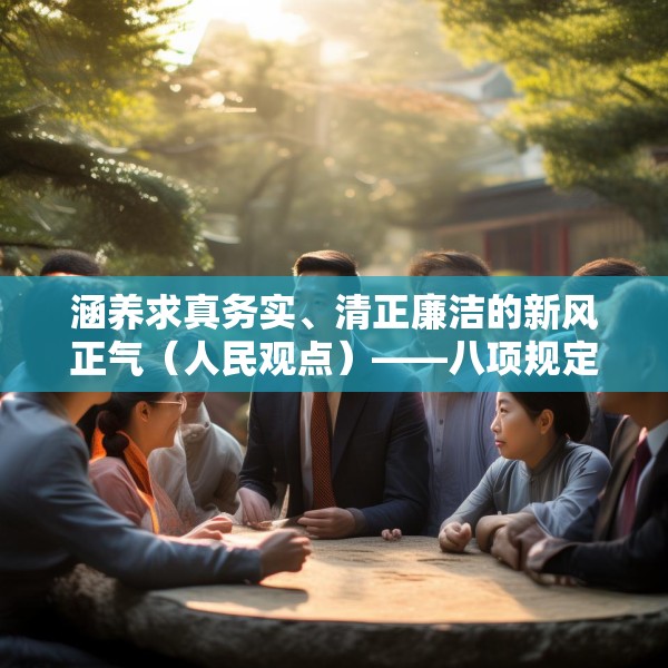 涵养求真务实、清正廉洁的新风正气（人民观点）——八项规定改变中国的启示③