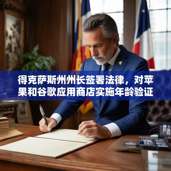 得克萨斯州州长签署法律，对苹果和谷歌应用商店实施年龄验证