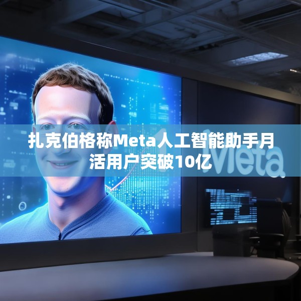 扎克伯格称Meta人工智能助手月活用户突破10亿