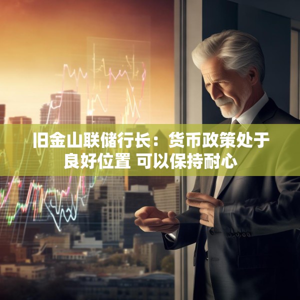 旧金山联储行长：货币政策处于良好位置 可以保持耐心