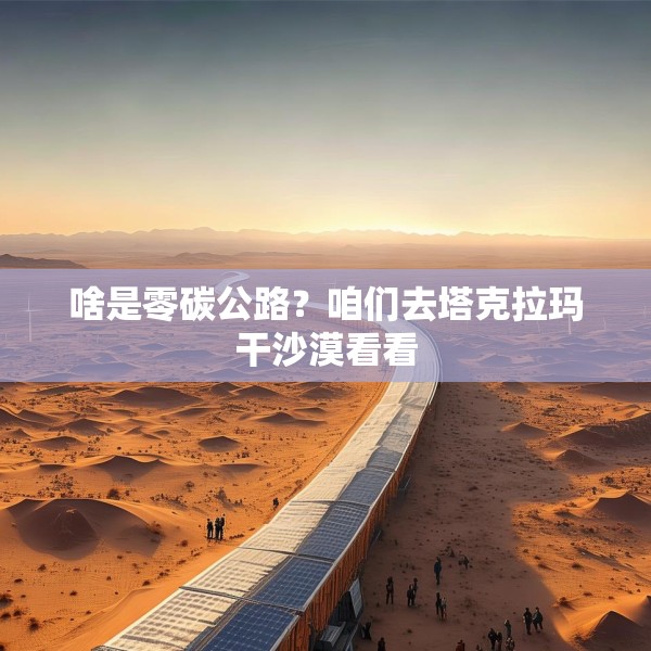 啥是零碳公路？咱们去塔克拉玛干沙漠看看
