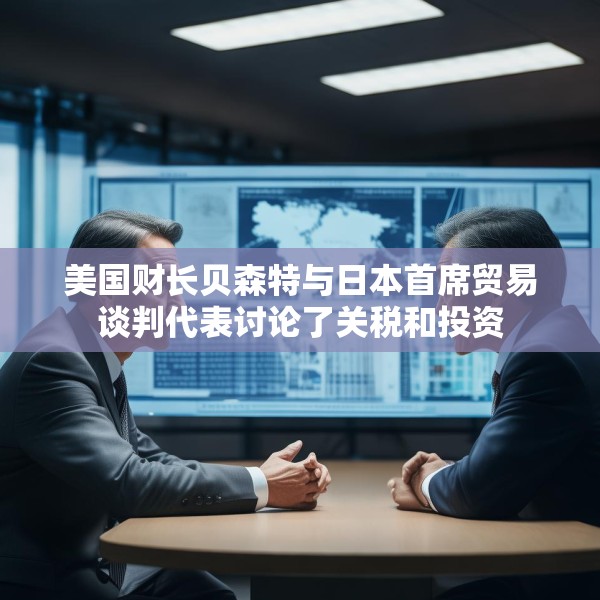 美国财长贝森特与日本首席贸易谈判代表讨论了关税和投资