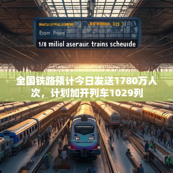 全国铁路预计今日发送1780万人次，计划加开列车1029列
