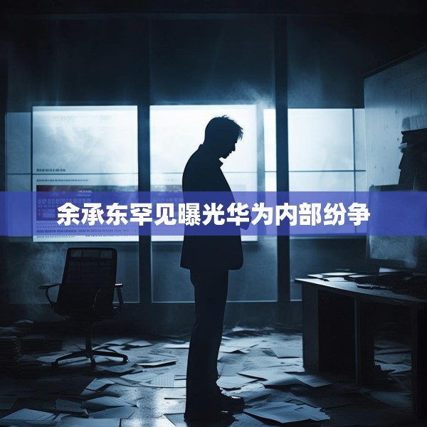 余承东罕见曝光华为内部纷争