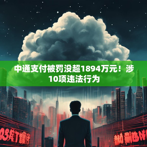 中通支付被罚没超1894万元！涉10项违法行为