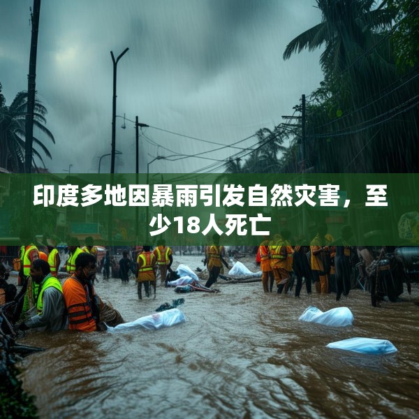 印度多地因暴雨引发自然灾害，至少18人死亡