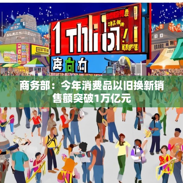 商务部：今年消费品以旧换新销售额突破1万亿元