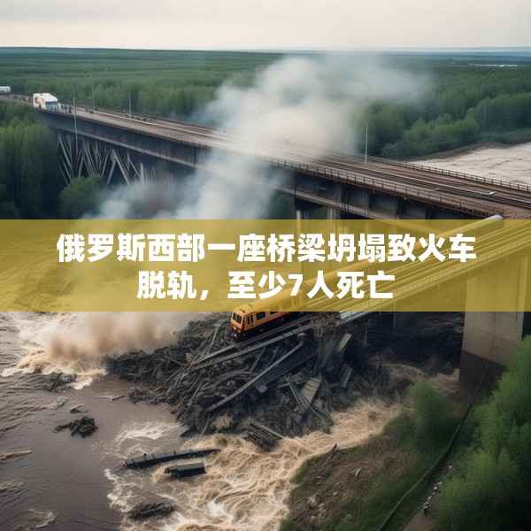 俄罗斯西部一座桥梁坍塌致火车脱轨，至少7人死亡