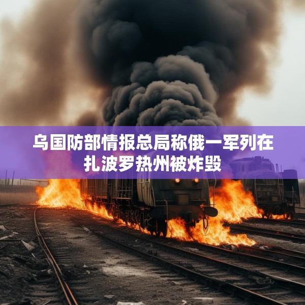 乌国防部情报总局称俄一军列在扎波罗热州被炸毁