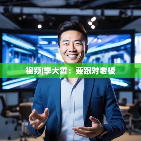 视频|李大霄：要跟对老板