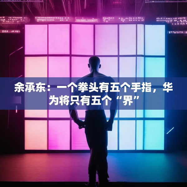 余承东：一个拳头有五个手指，华为将只有五个“界”