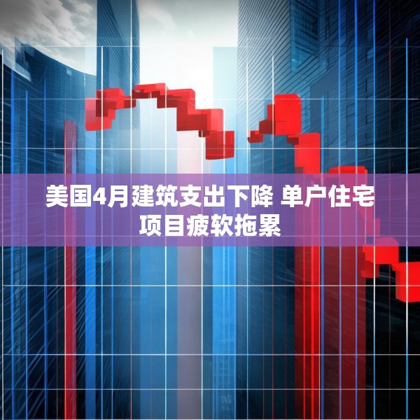 美国4月建筑支出下降 单户住宅项目疲软拖累