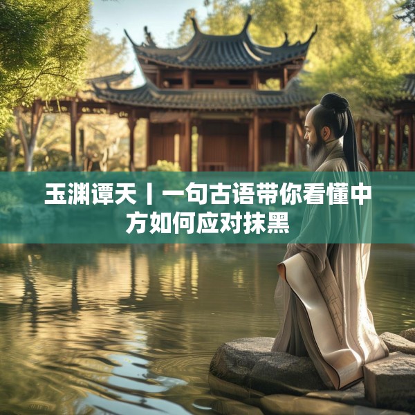玉渊谭天丨一句古语带你看懂中方如何应对抹黑